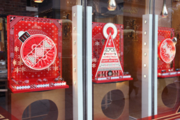 Puyi Optical | Christmas marketing campaign - window display design