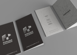 Popsible Group | Brand Identity Planning & Design | collaterals design