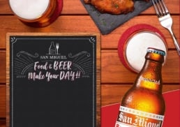 San Miguel | Food And Beer Make Your Day! | print design